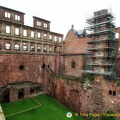 Moat leading to the Baroque English building